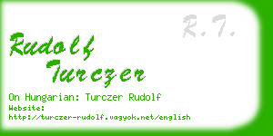rudolf turczer business card